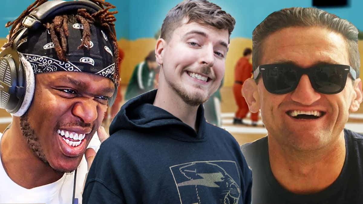 KSI, MrBeast and Casey Neistat