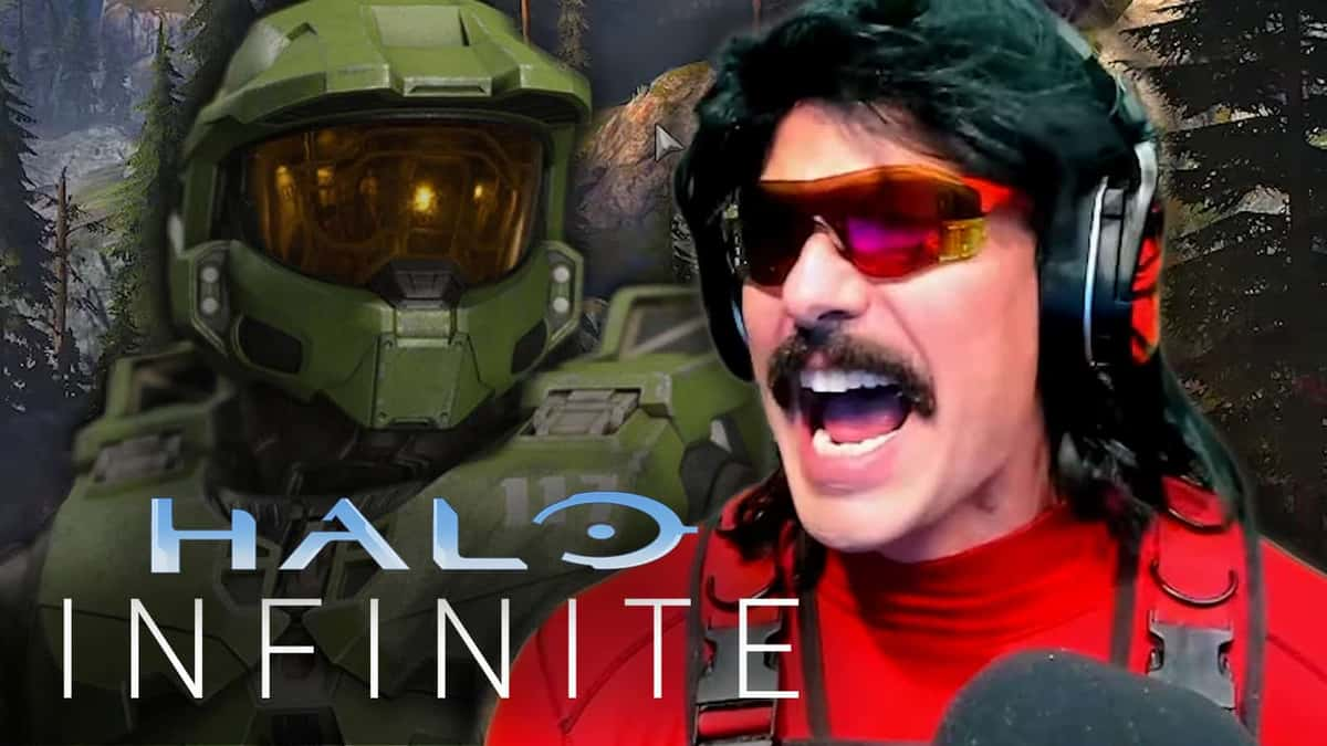 Dr Disrespect screams at Halo Infinite's Master Chief.