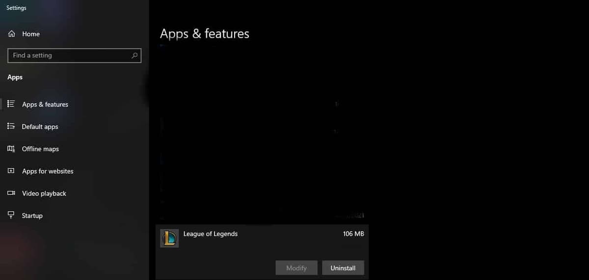 how to uninstall league of legends on a windows pc