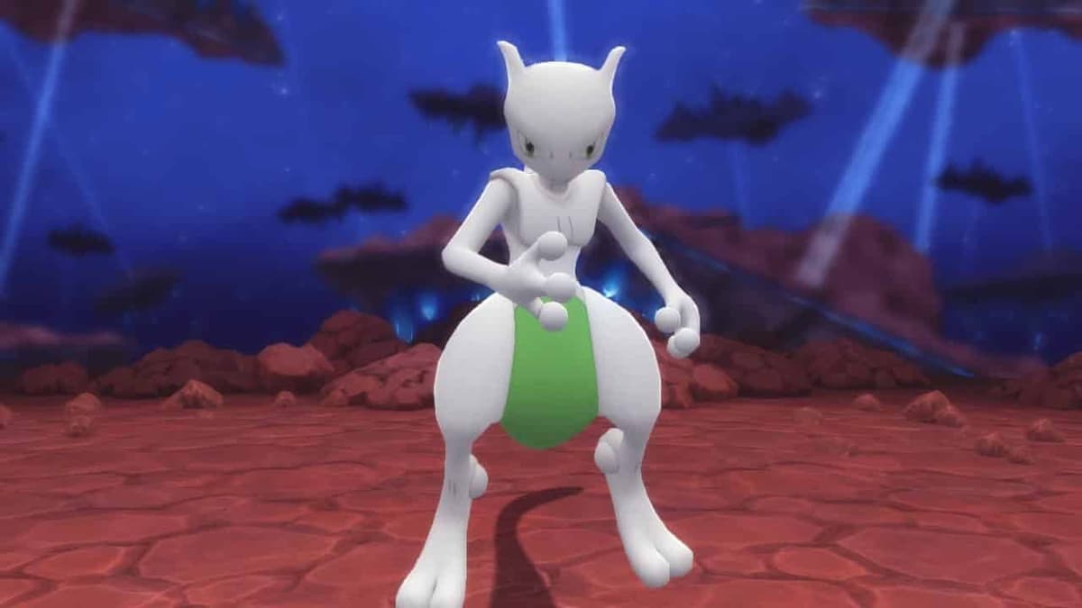 Pokemon Brilliant Diamond & Shining Pearl Shiny Mewtwo Ramanas Park screenshot