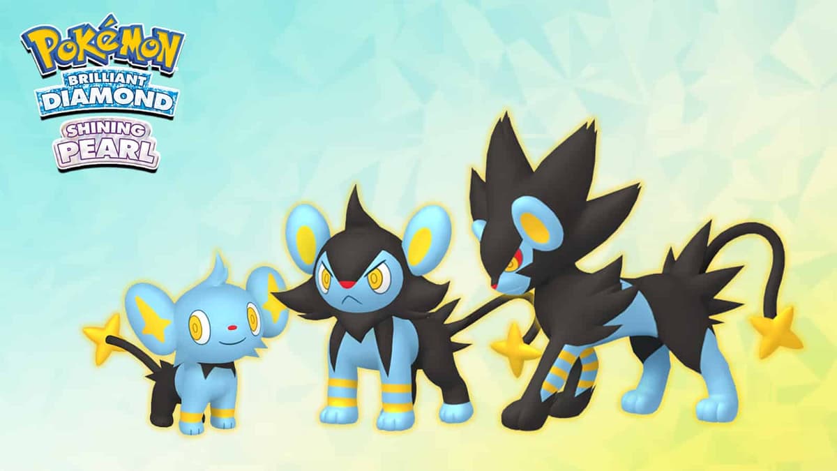 Pokemon Brilliant Diamond & Shining Pearl Shinx and Luxray evolution chart