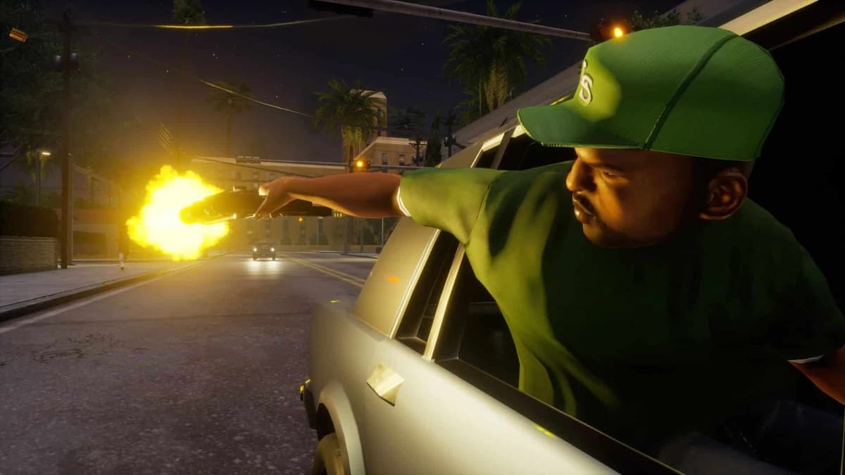 big smoke firing gun in san andreas