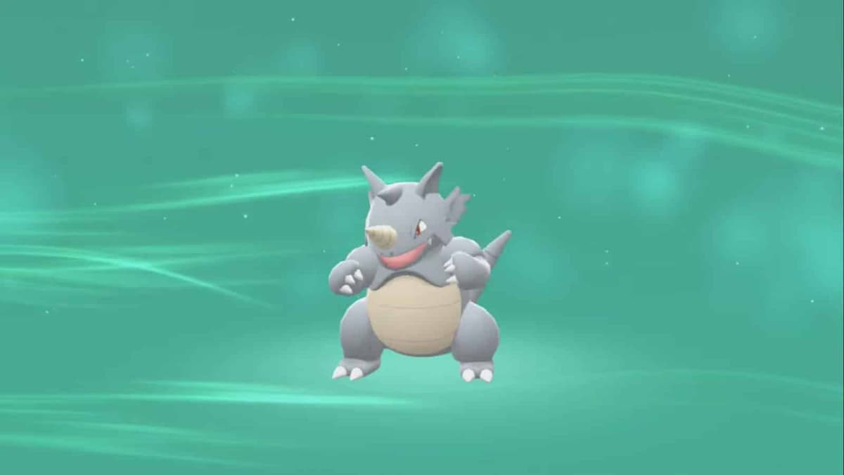 Rhydon set for evolution in Pokemon BDSP