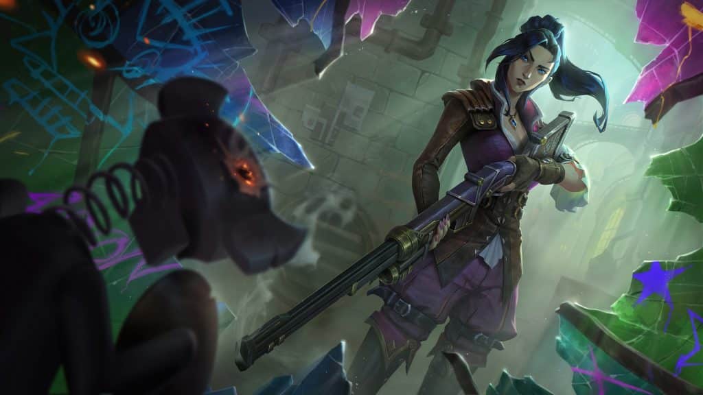 league of legends lol arcane caitlyn skin