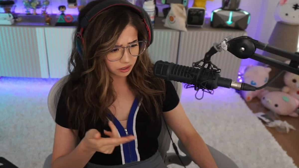 Pokimane looks confused on Twitch stream.