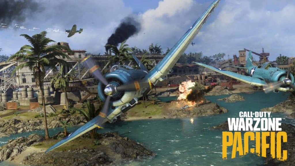 call of duty warzone pacific caldera planes flying