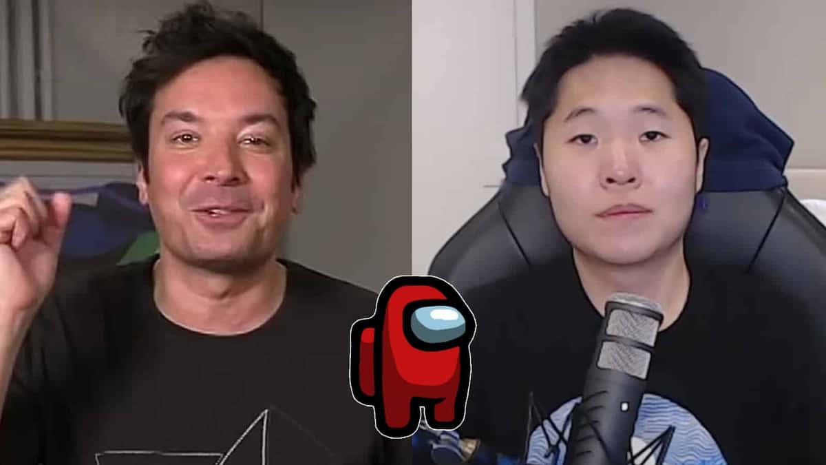 Jimmy Fallon and Disguised Toast with Among Us character