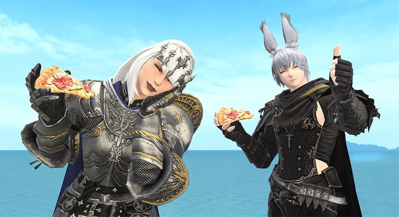 ffxiv grubhub pizza emote for endwalker 