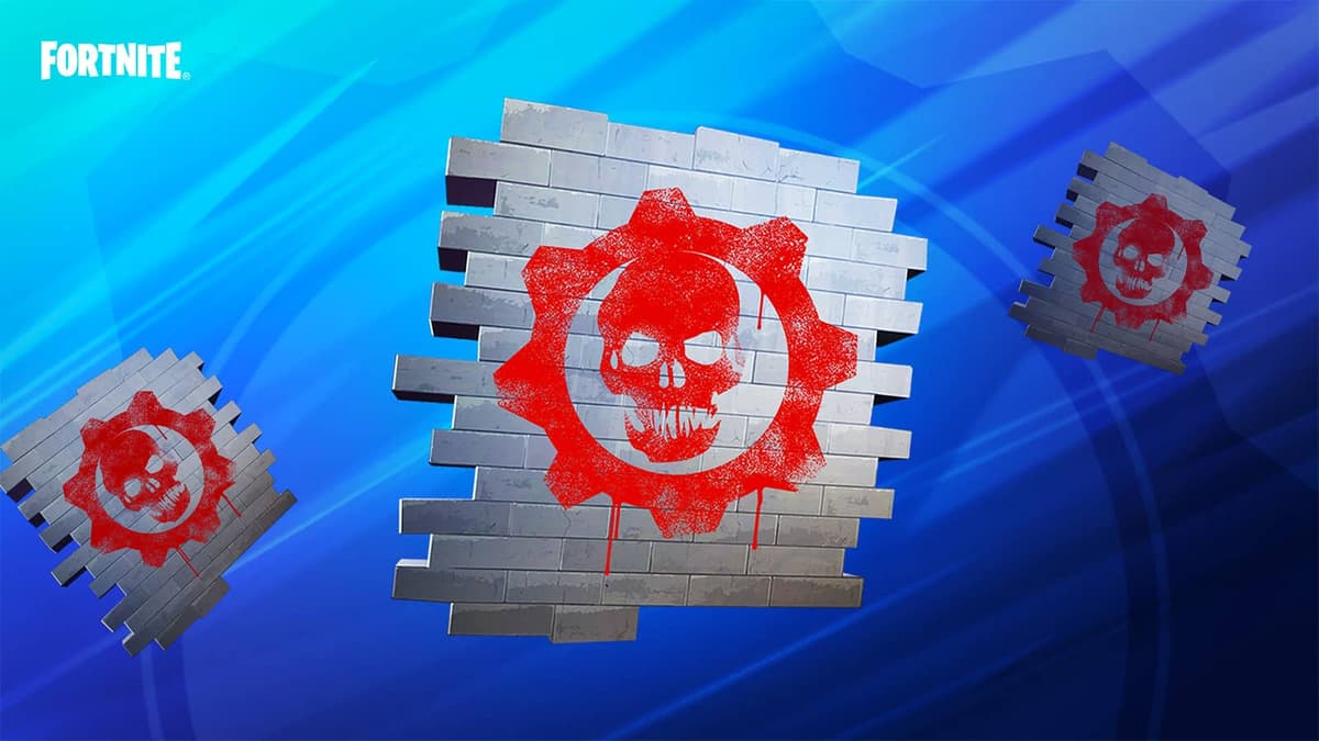 A Gears of War Spray in Fortnite