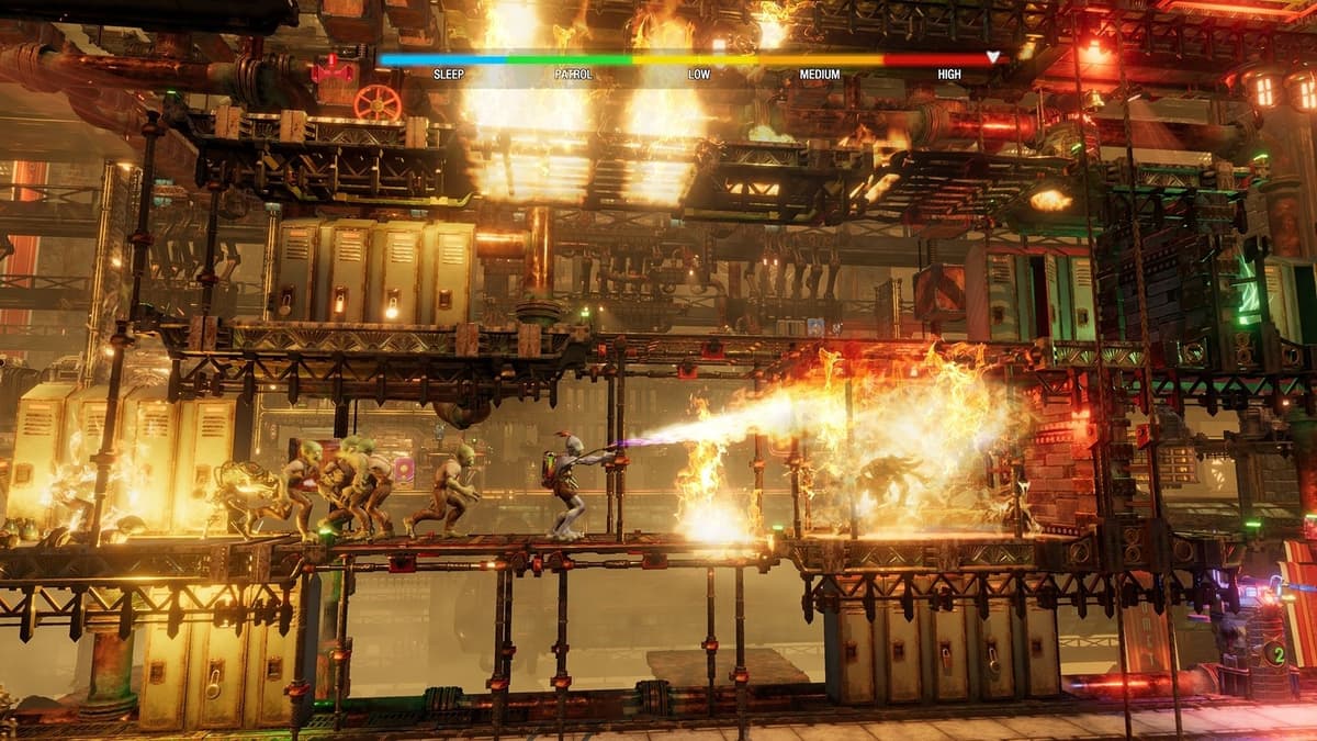 abe using flamethrower in oddworld soulstorm