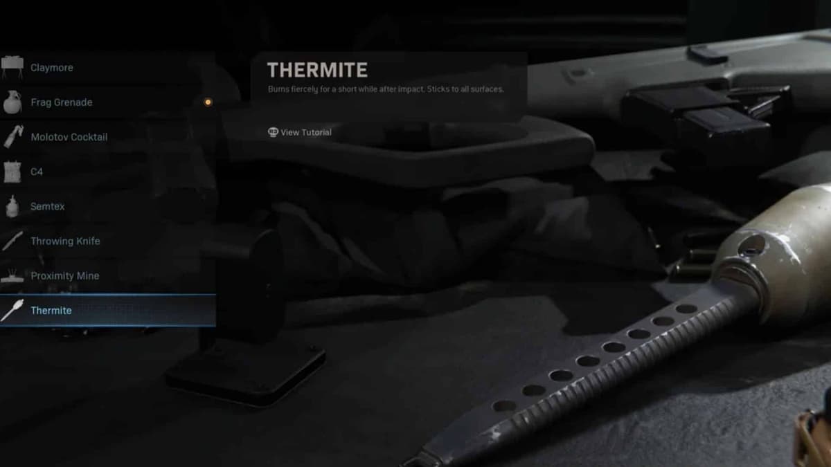 warzone thermite equipment