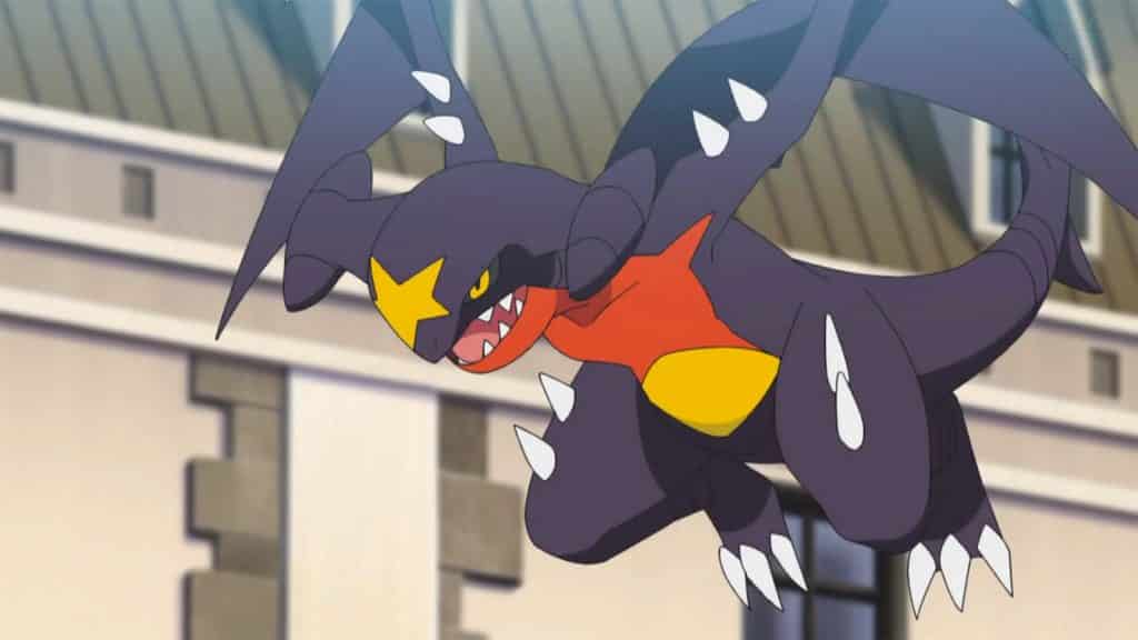 Garchomp in the Pokemon anime