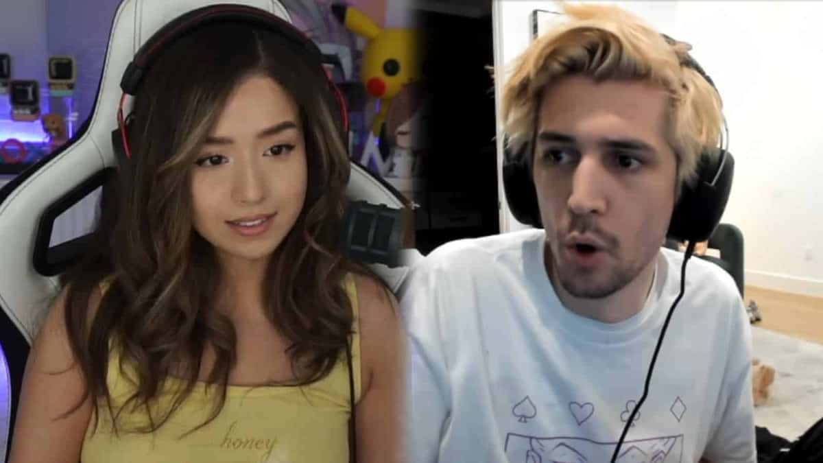 Twitch streamers Pokimane and xQc