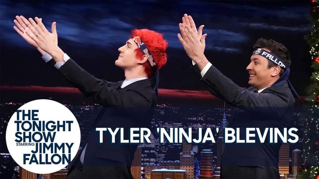 tyler ninja blevins on jimmy fallon