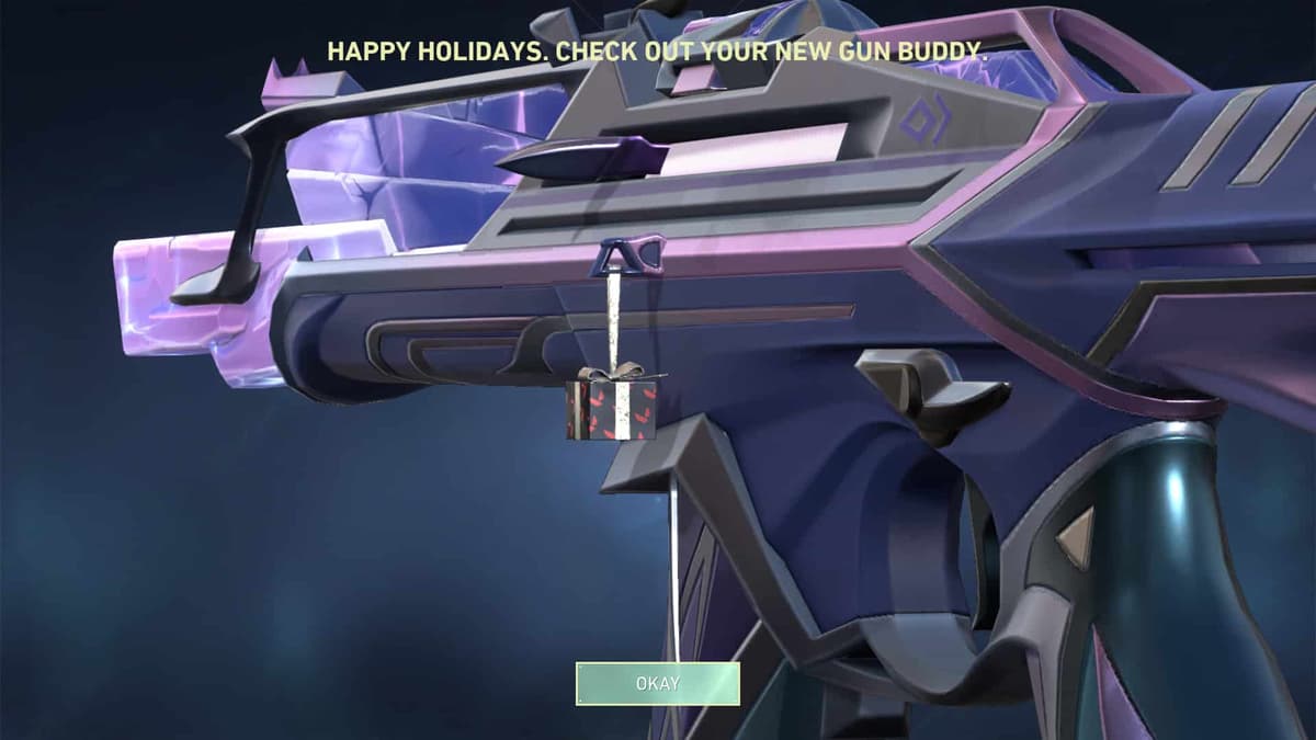 valorant exquisitely wrapped christmas gun buddy on sentinels of light vandal