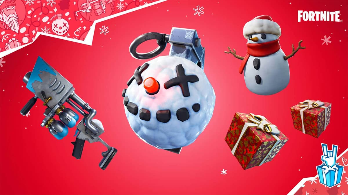 Winterfest 2021 weapons in Fortnite