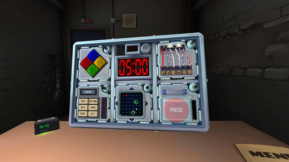 A screenshot from Keep Talking and Nobody Explodes