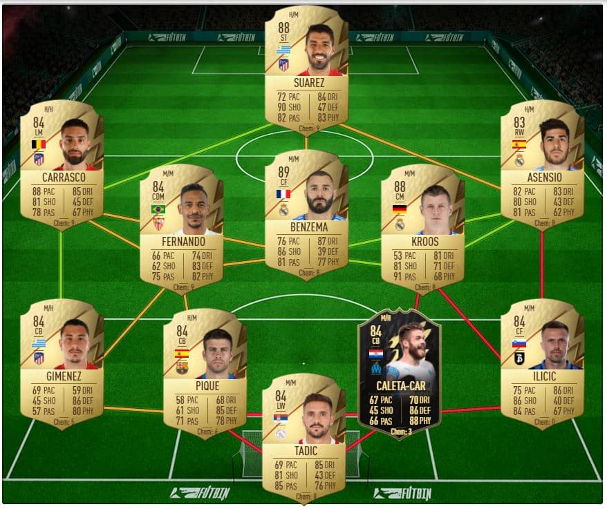 FIFA 22 Houssem Aouar Winter Wildcards SBC France solution