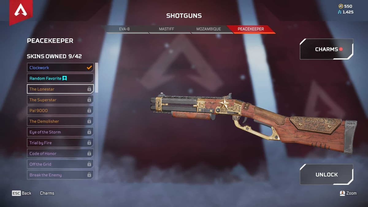 Lonestar Peacekeeper weapon skin in Apex Legends