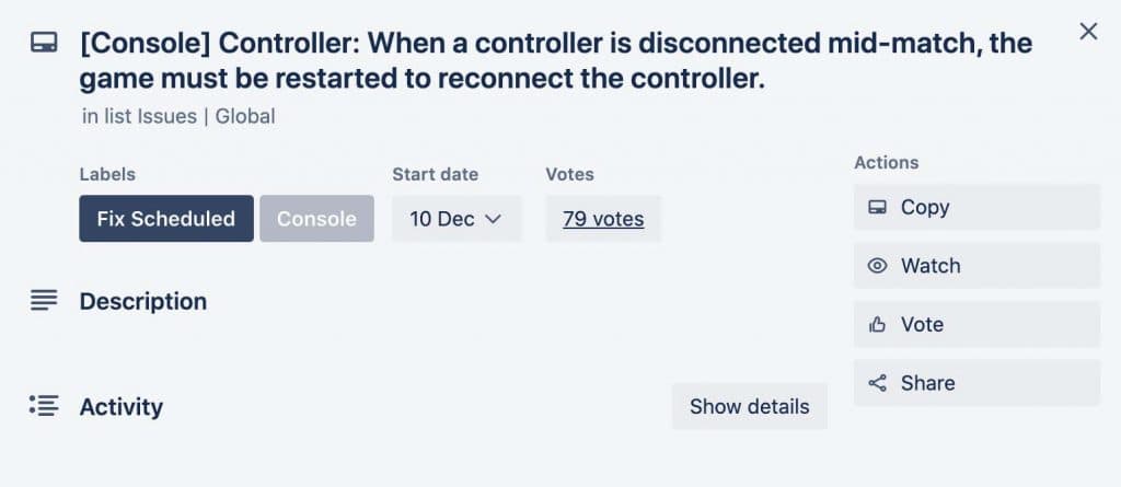 Warzone Trello Controller Update Screenshot