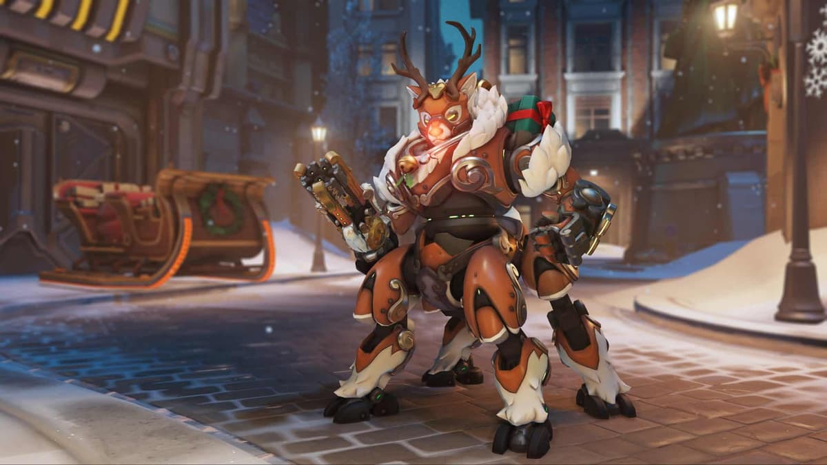 overwatch reindeer orisa skin 2021