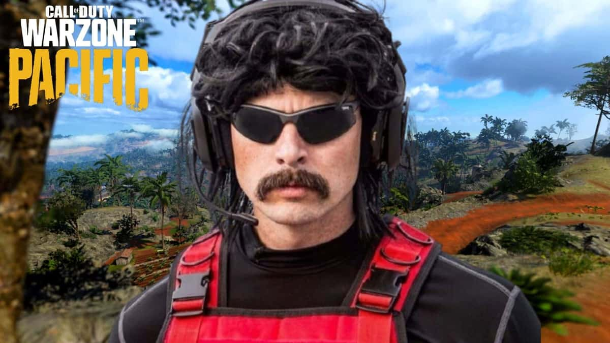 Dr Disrespect on Warzone Caldera map