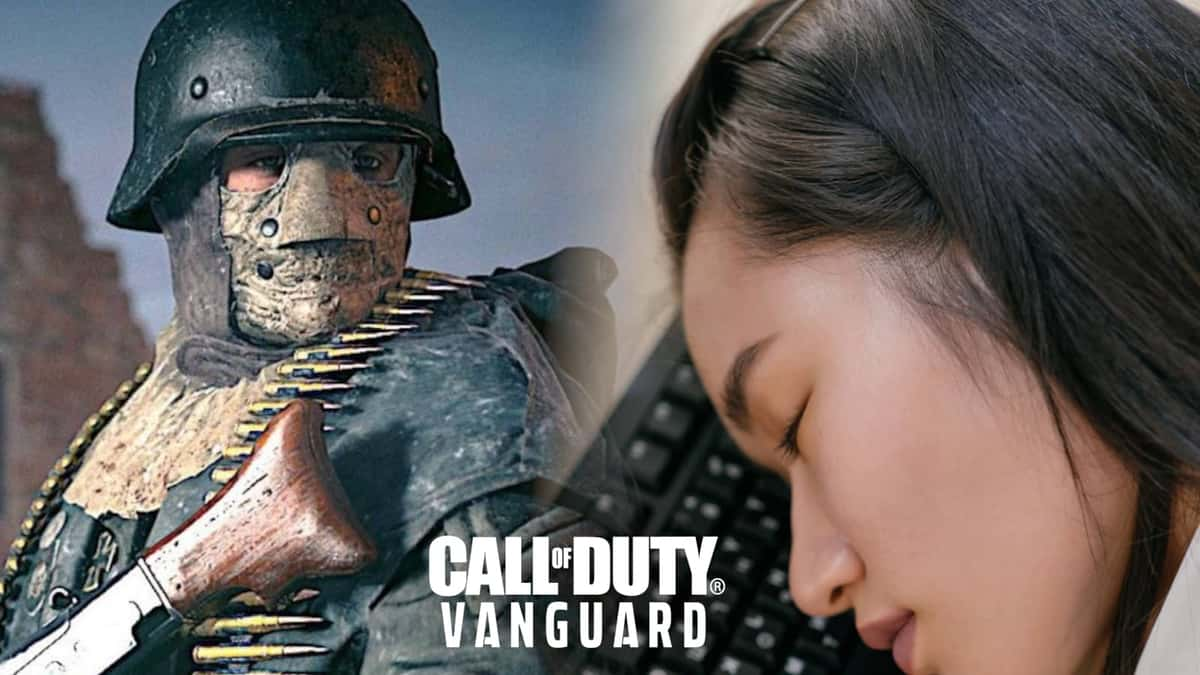 call of duty vanguard person sleeping