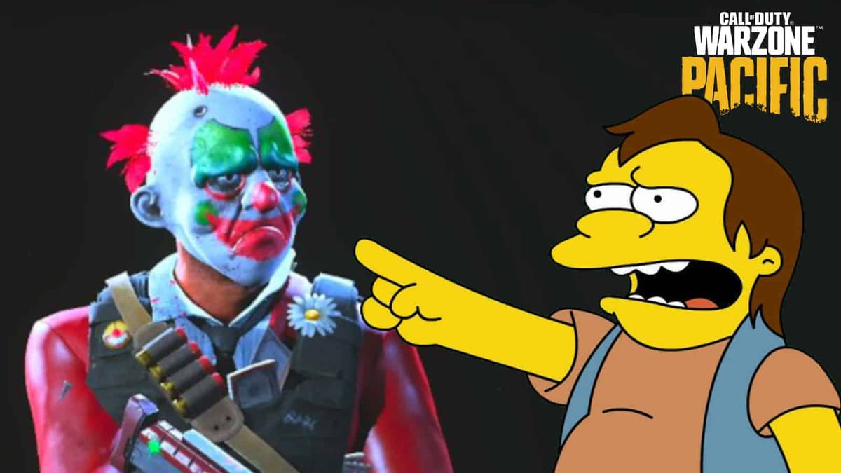 call of duty warzone pacific sad clown laughing nelson