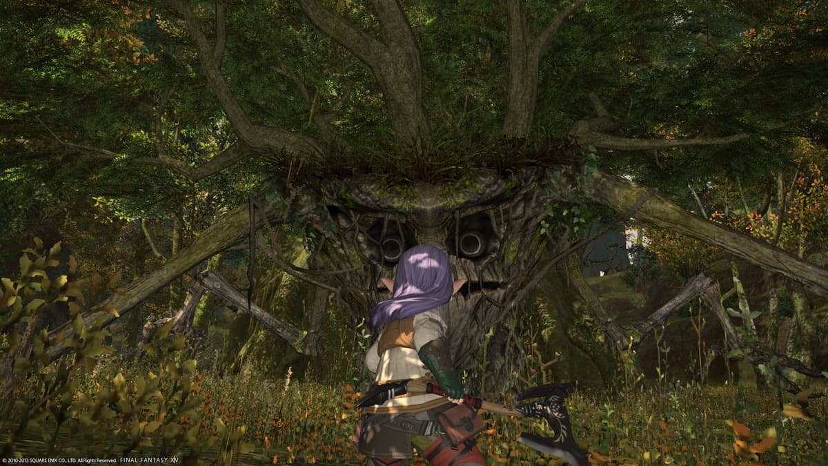 ffxiv lalafel botanist cuts down tree