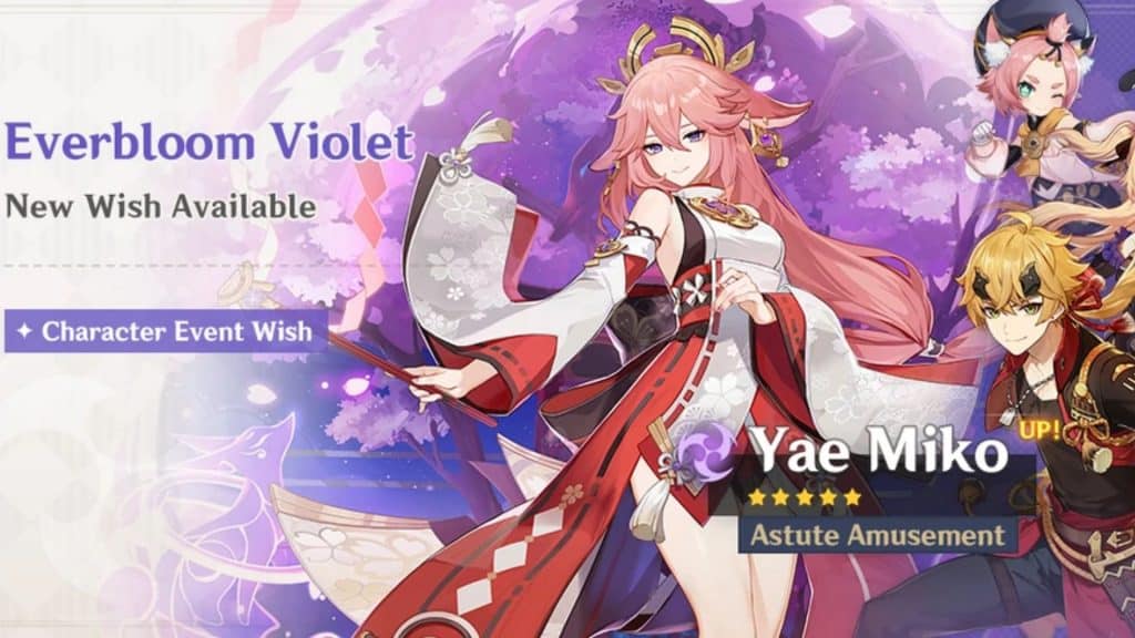 Yae Miko Everbloom Violet banner