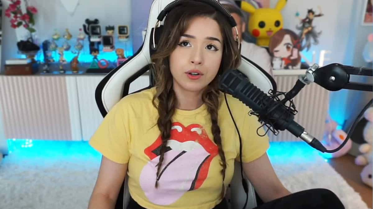 Pokimane talks on Twitch stream.