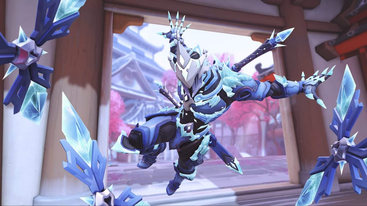 overwatch winter wonderland christmas event 2021 skin ice wrath genji