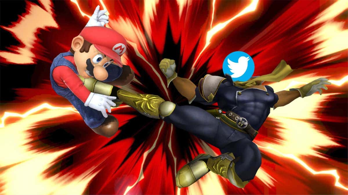 super smash bros mario kicked by captain falcon