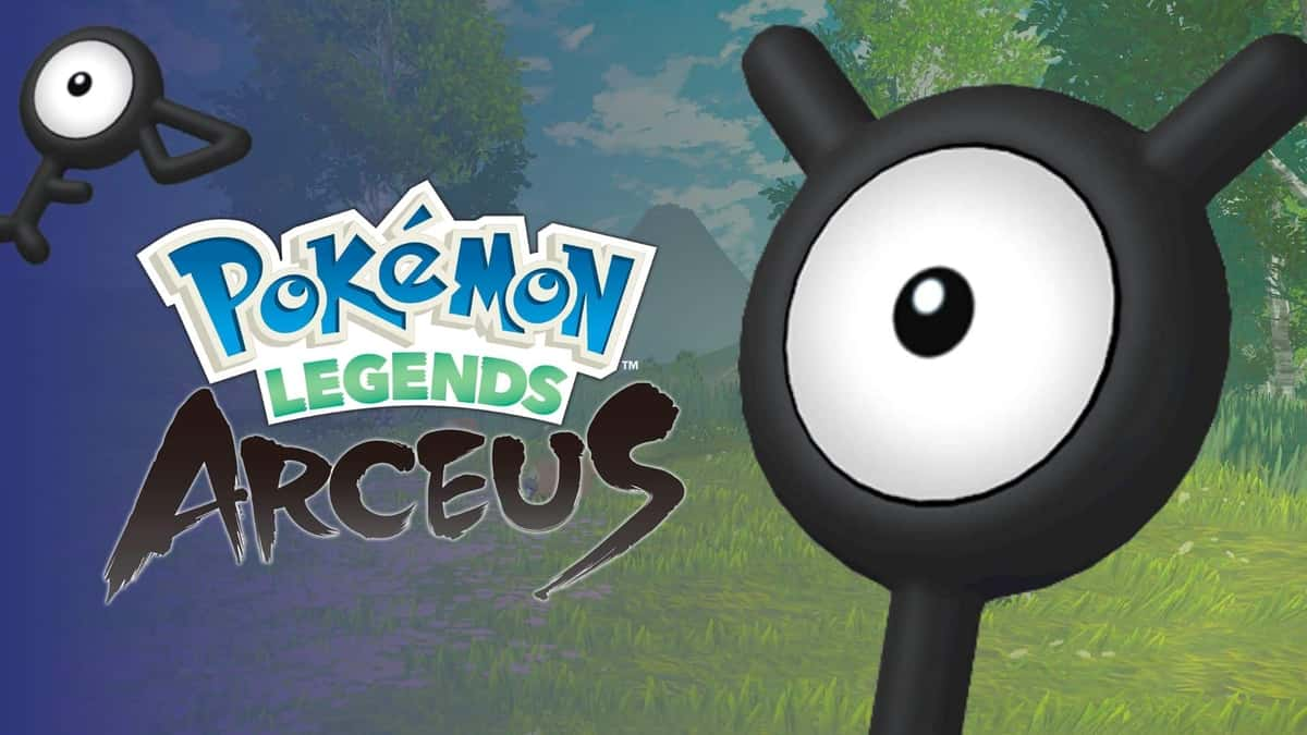 Pokemon unown with pokemon legends arceus