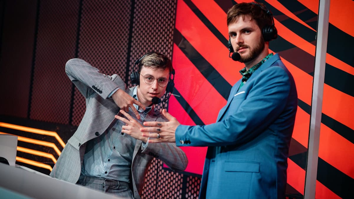 league of legends lol lec casters drakos and vedius