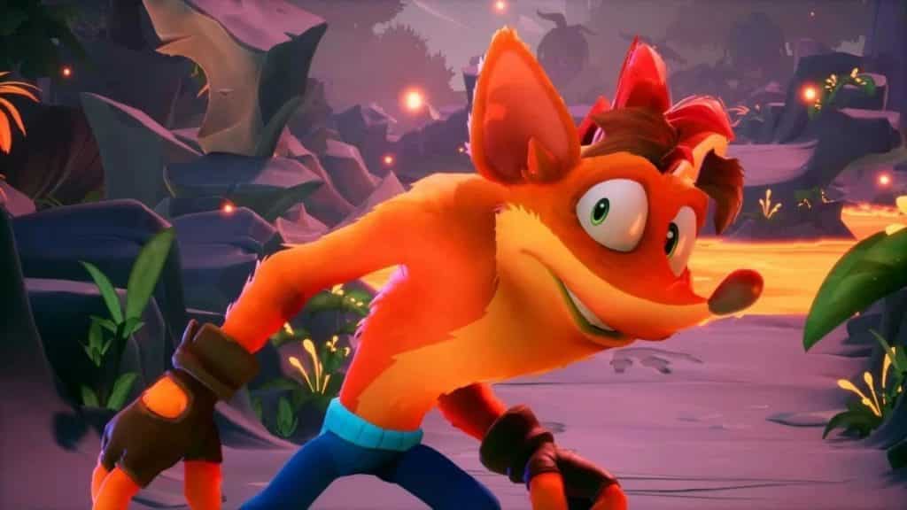 crash bandicoot looking for something