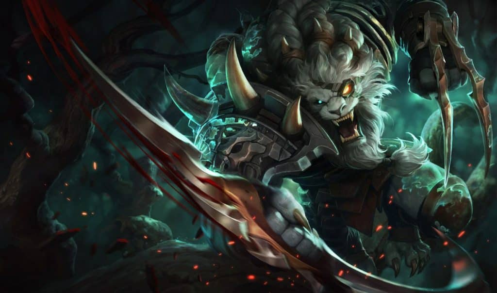 Rengar original splash art League of Legends