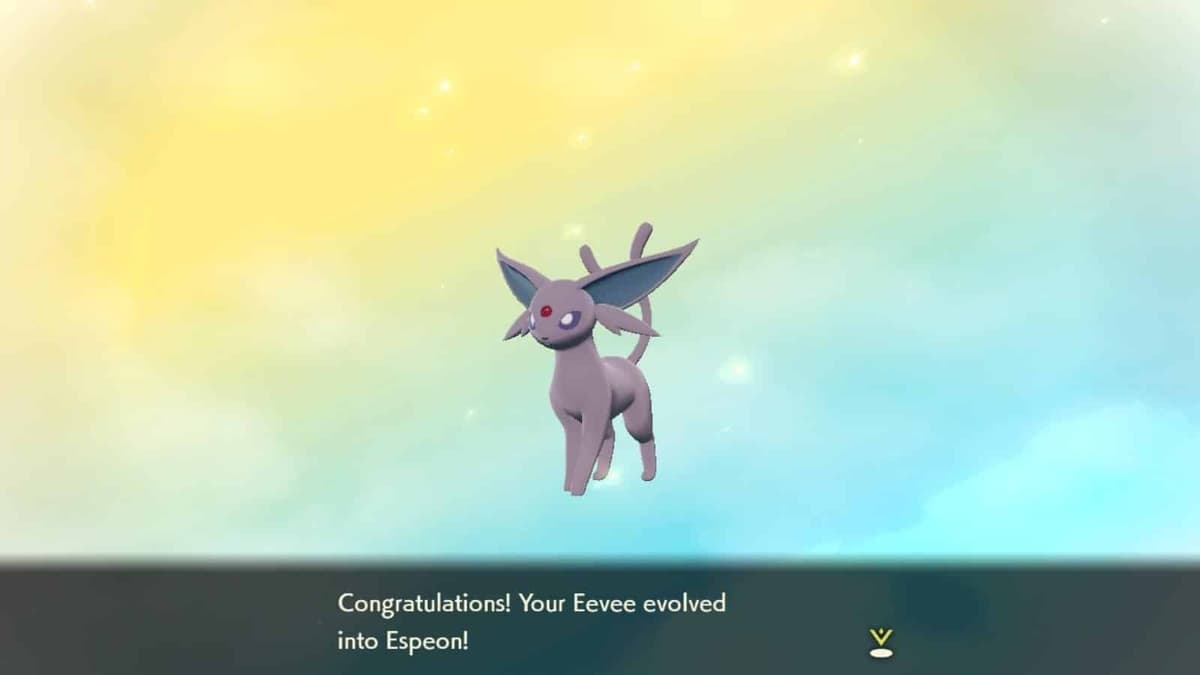 espeon evolving in pokemon legends arceus