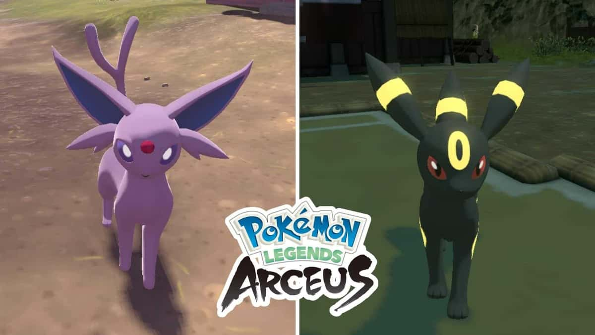 umbreon and espeon in pokemon legends arceus