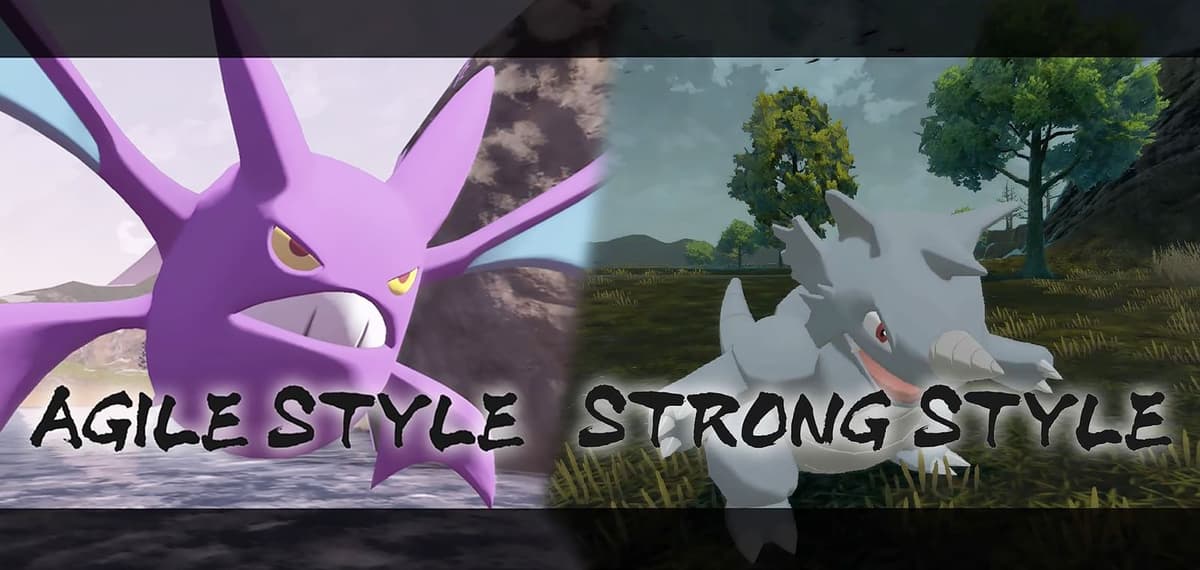 Pokemon Legends Arceus Agile & Strong Style Crobat scene