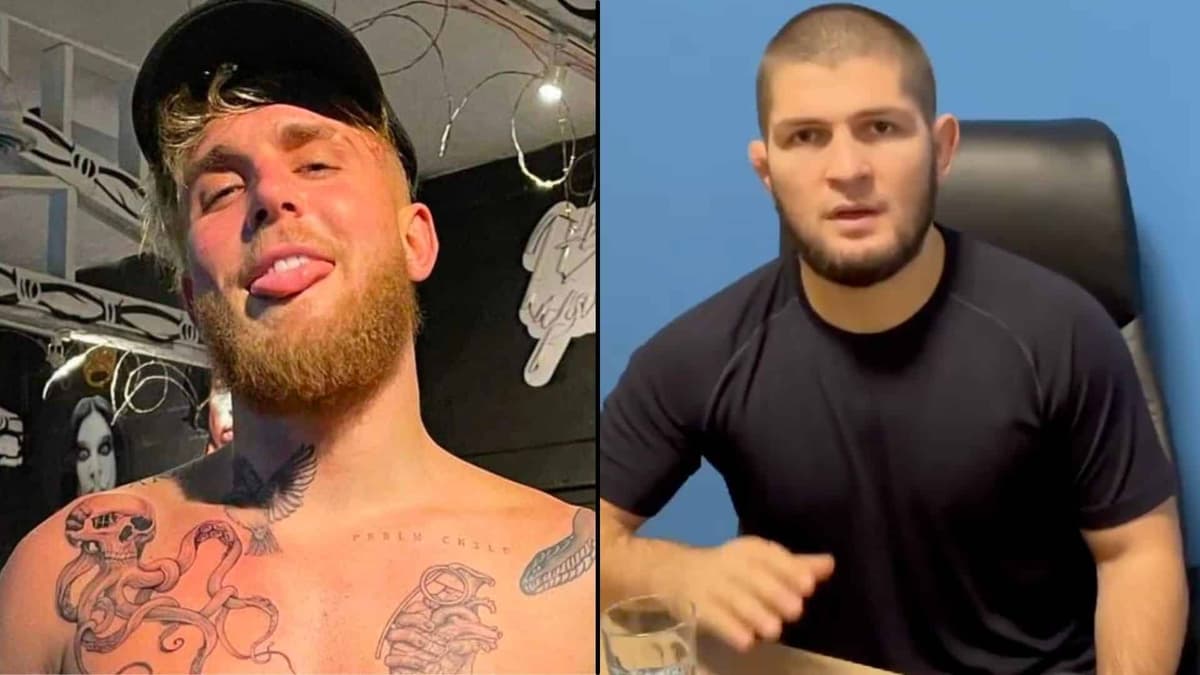 Jake Paul side-by-side with Khabib