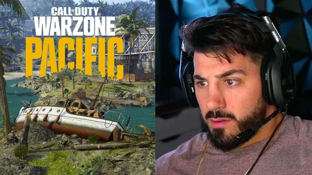 NICKMERCS next to Warzone Pacific