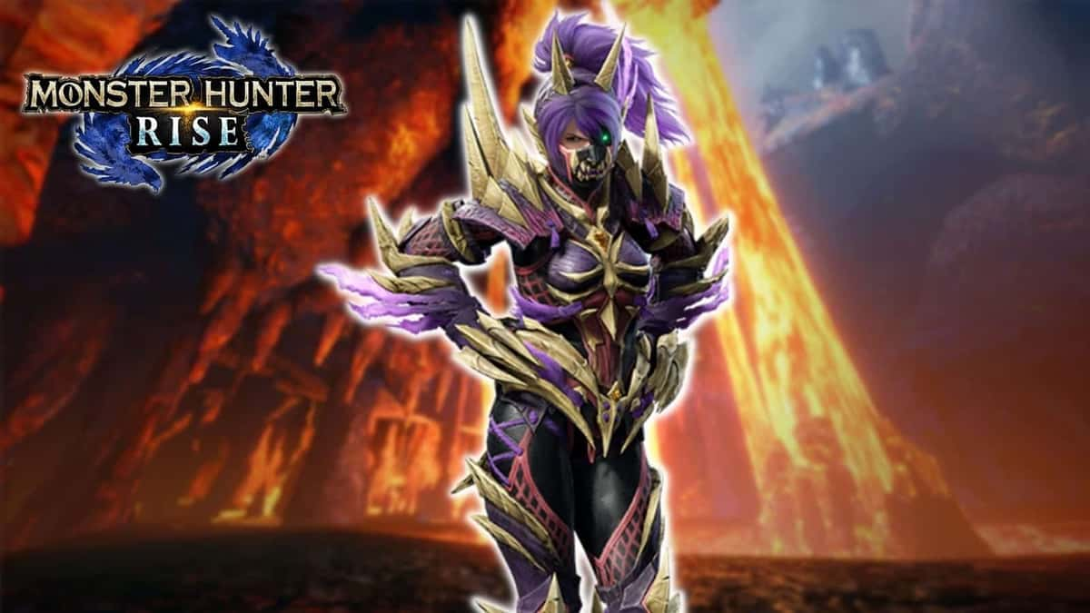 Hunter in Lava Caverns Monster Hunter Rise