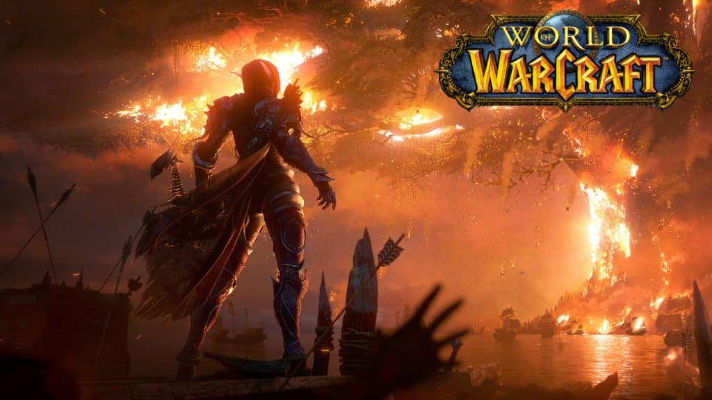 world of warcraft wow battle for azeroth sylvanas windrunner burns down teldrassil