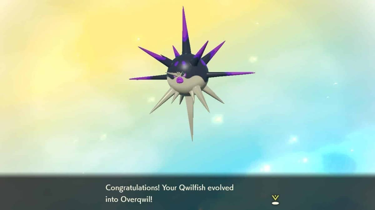 evolving overqwil in pokemon legends arceus