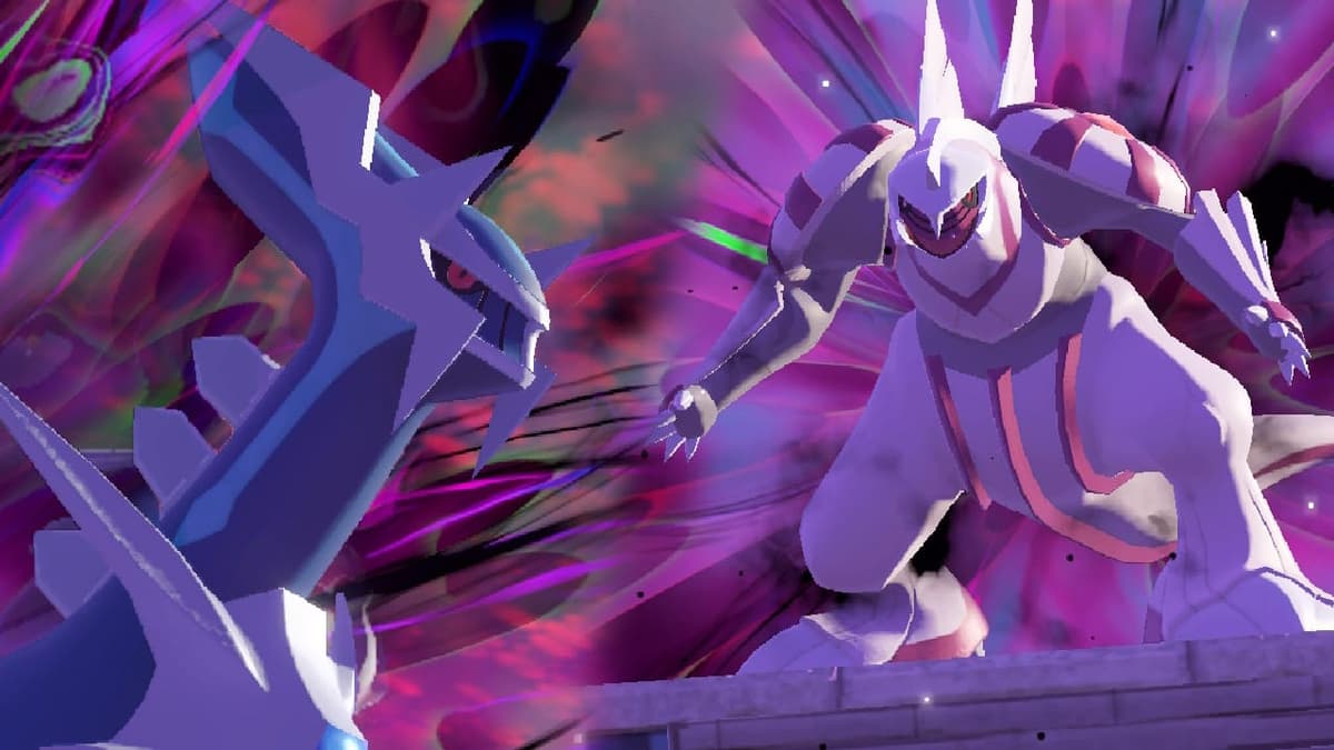 Dialga & Palkia cutscene in Pokemon Legends Arceus