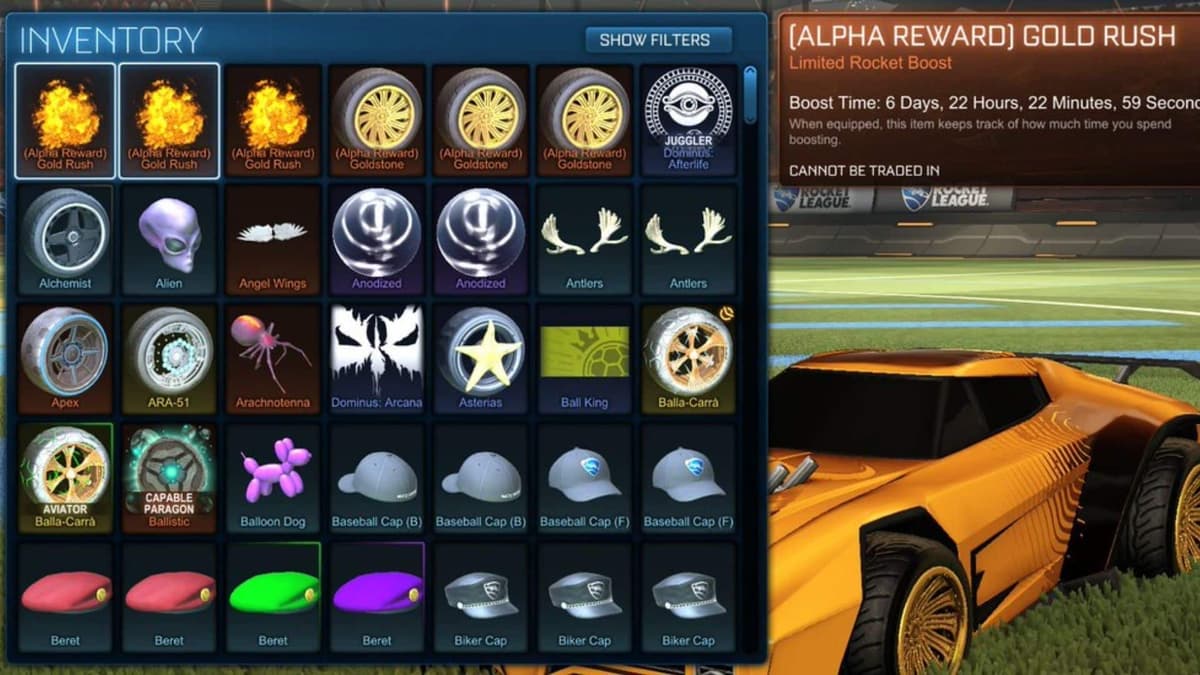 rocket league alpha boost