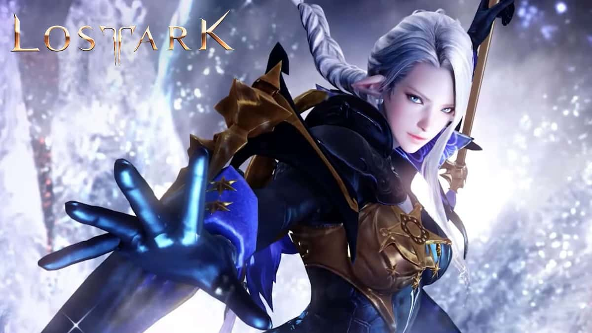 lost ark female sorceress uses ice magic