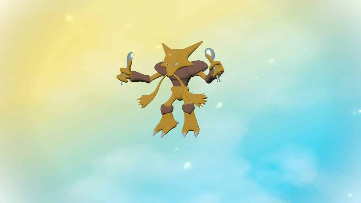 Pokemon Legends Arceus Alakazam evolution screen.