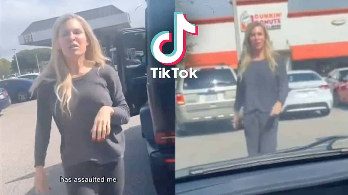 Viral Jennifer Couture TikTok with TikTok logo in middle